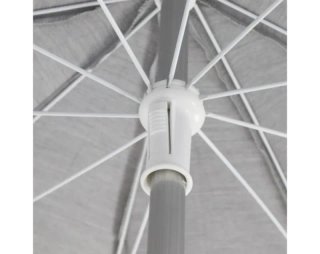 Sombrilla, Parasol Aluminio 240cm Gris UV50