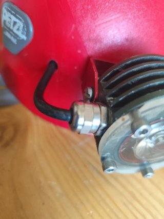Casco de espeleología Petzl ecrin roc rojo