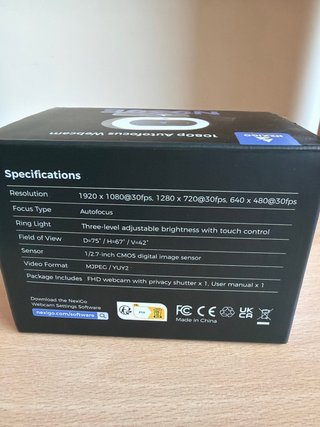 Webcam NEXIGO N930E 1080P con Luce