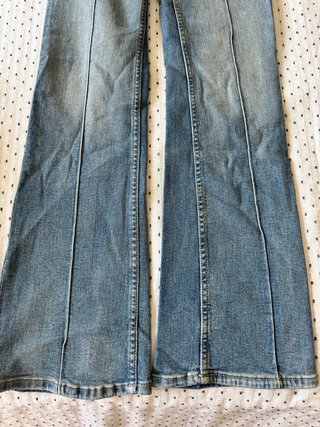 Pantalón campana Bershka azul