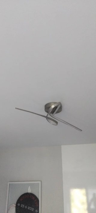 Lámpara LED Moderna Plata y Cristal