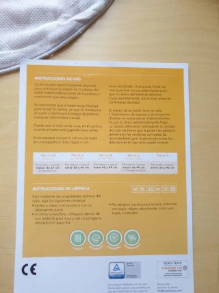 Cojín Mimos anti-plagiocefalia bebé + funda