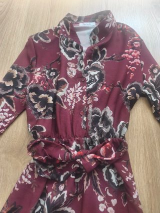 Vestido largo estampado floral