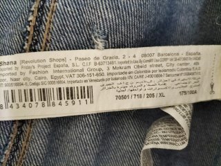 Cazadora vaquera con capucha Unisex Talla L