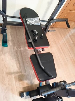 Banco de pesas y abdominales