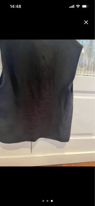 Top lino Amée negro
