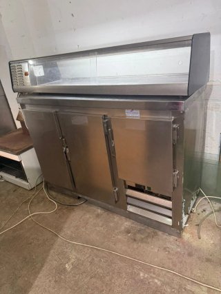Bajomostrador refrigerado acero inoxidable