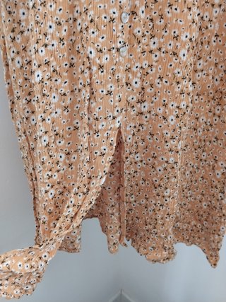 Vestido midi estampado flores verano talla S Shein
