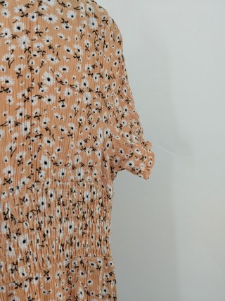 Vestido midi estampado flores verano talla S Shein