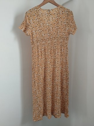 Vestido midi estampado flores verano talla S Shein