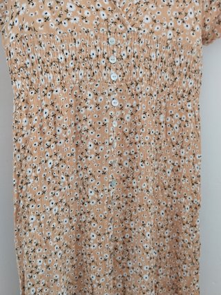 Vestido midi estampado flores verano talla S Shein