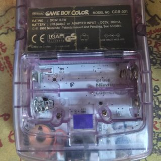 Nintendo Game Boy Color Morado translúcido en caja
