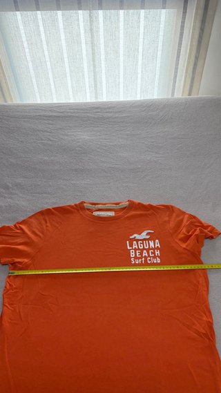 Camiseta Hollister Naranja Surf Club muy buena