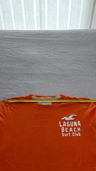 Camiseta Hollister Naranja Surf Club muy buena
