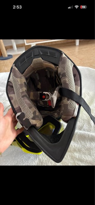 Casco Moto Enduro/Motocross Amarillo