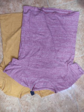 Lote 2 Camisetas Springfield Morada y Mostaza