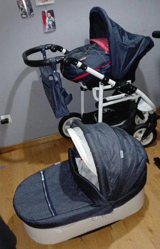Carrito de bebé 3 piezas