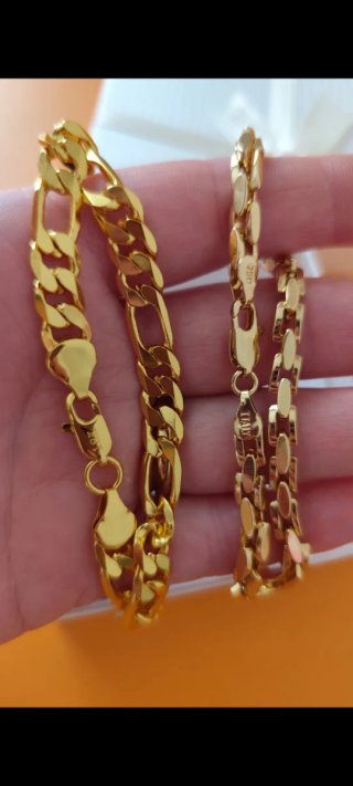 2 Pulseras Oro 18k