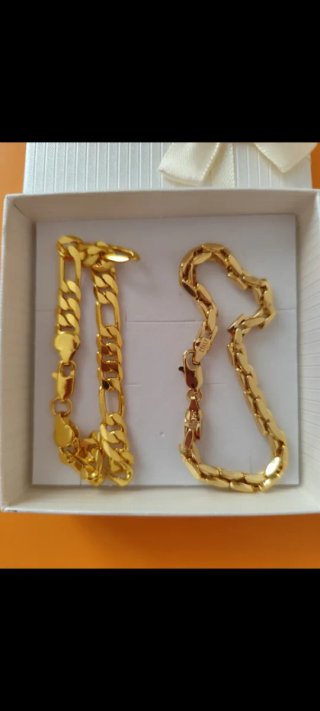 2 Pulseras Oro 18k