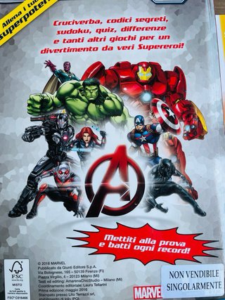 Riviste giochi avengers