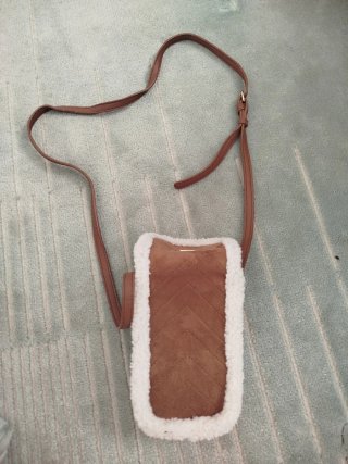 Bolso Primark marrón y blanco