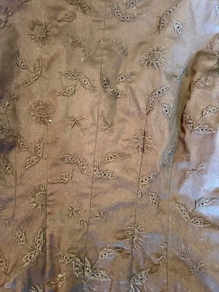 Chaqueta Mango Negra Bordada