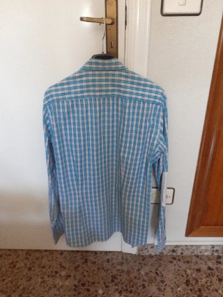Camisa GAS manga larga cuadros hombre