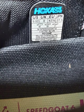 ¡¡A ESTRENAR !! Talla 43 1/3 Hoka Speedgoat 6