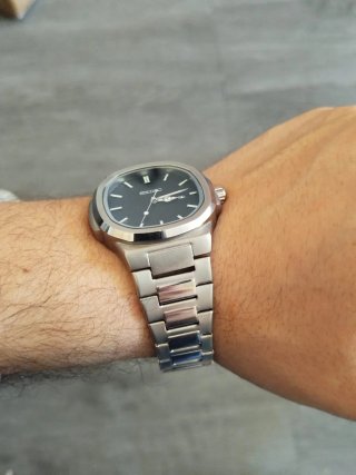 Reloj Seiko Mod Nautilus Negro 42mm
