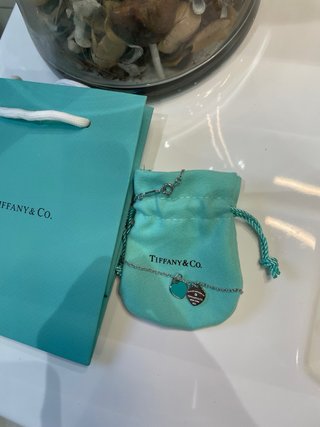 Collana Tiffany & Co. Cuori Blu Argento