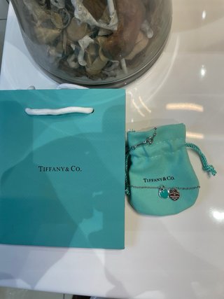 Collana Tiffany & Co. Cuori Blu Argento