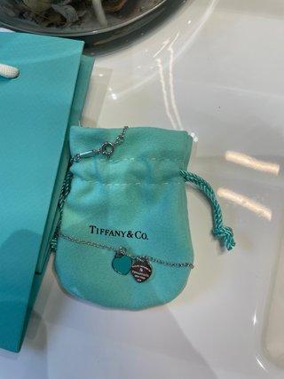 Collana Tiffany & Co. Cuori Blu Argento