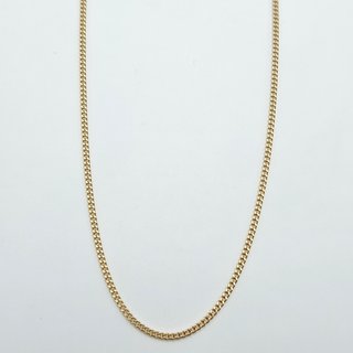 Cadena de Oro Maciza 18K, Cubana fina, 10gr, 56cm