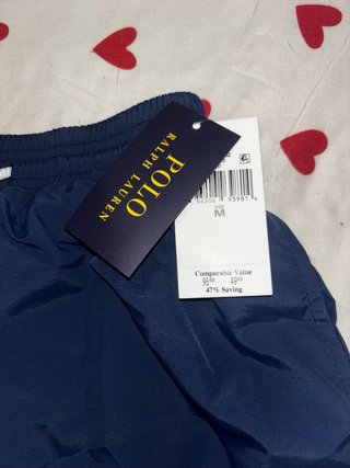 Bañador Ralph Lauren Azul Marino con logo bordado