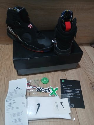 Jordan 8 Negro/Rojo