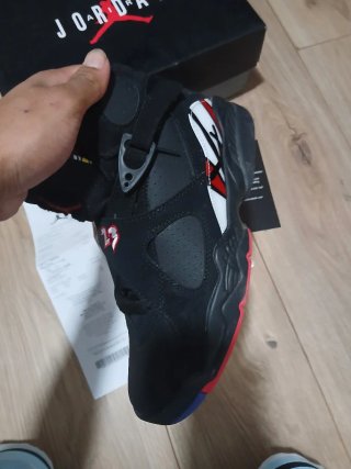Jordan 8 Negro/Rojo