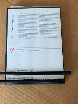 Adobe Creative Suite Standard per Mac. Vintage.