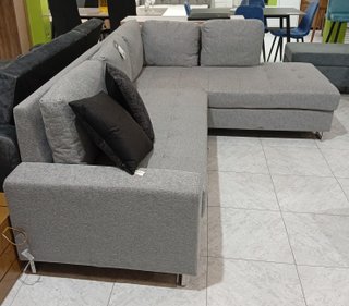 Sofá Cama· "Febe" Tela, Chaiselong, Arcón. OFERTA!