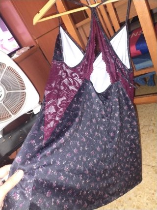 Blusa de tirantes con encaje