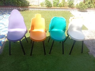Juego 4 Sillas Vintage McDonald's