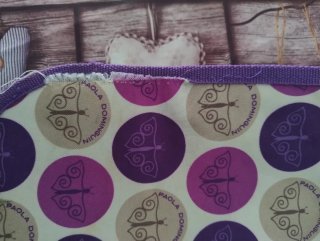 Bandolera escolar morada