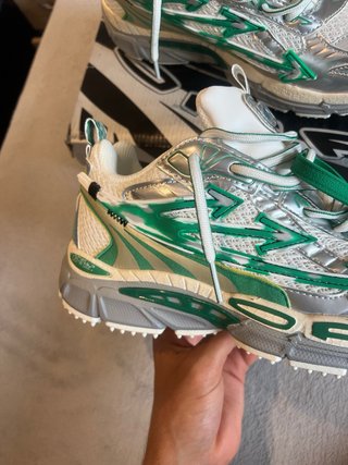 Zapatillas Off-White Verde/Plata