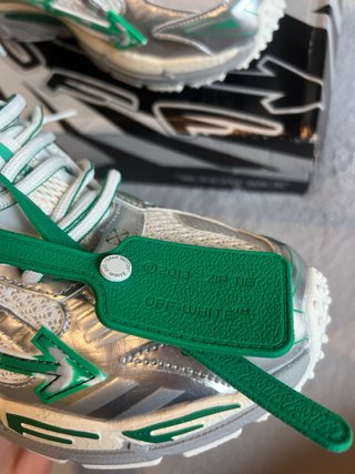 Zapatillas Off-White Verde/Plata