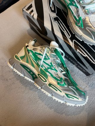 Zapatillas Off-White Verde/Plata
