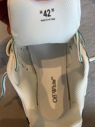 Zapatillas Off-White Verde/Plata