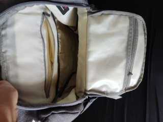 Mochila para bebé gris