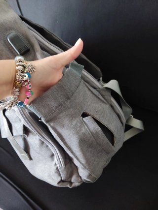 Mochila para bebé gris