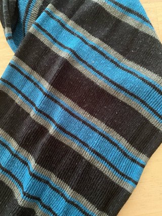 Sciarpa bimbo righe blu e nere
