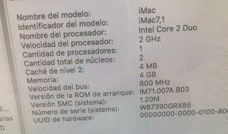 iMac 7.1 4GB RAM, Disco SSD + Accesorios