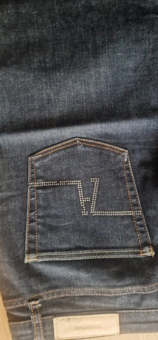 Falda vaquera azul talla 44